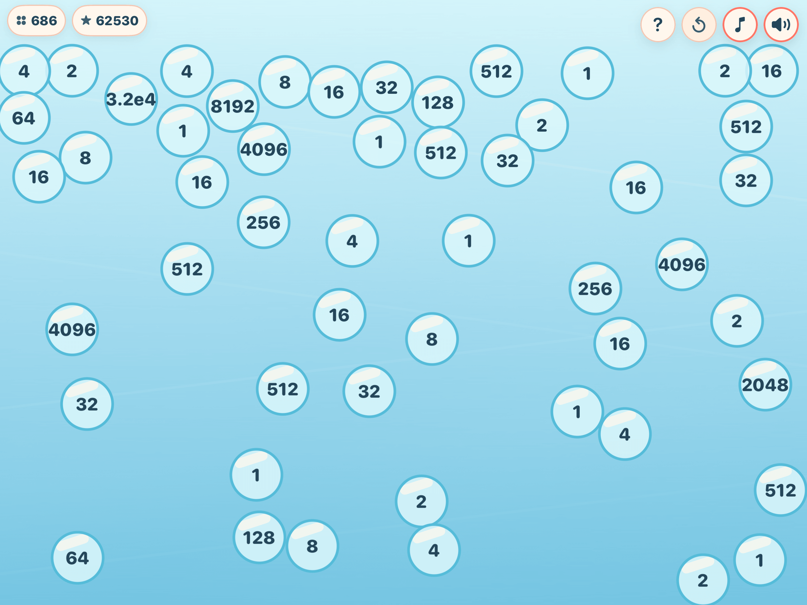 Bubble Merge - Classic on iPad: the same relaxing merge board with more room to play.